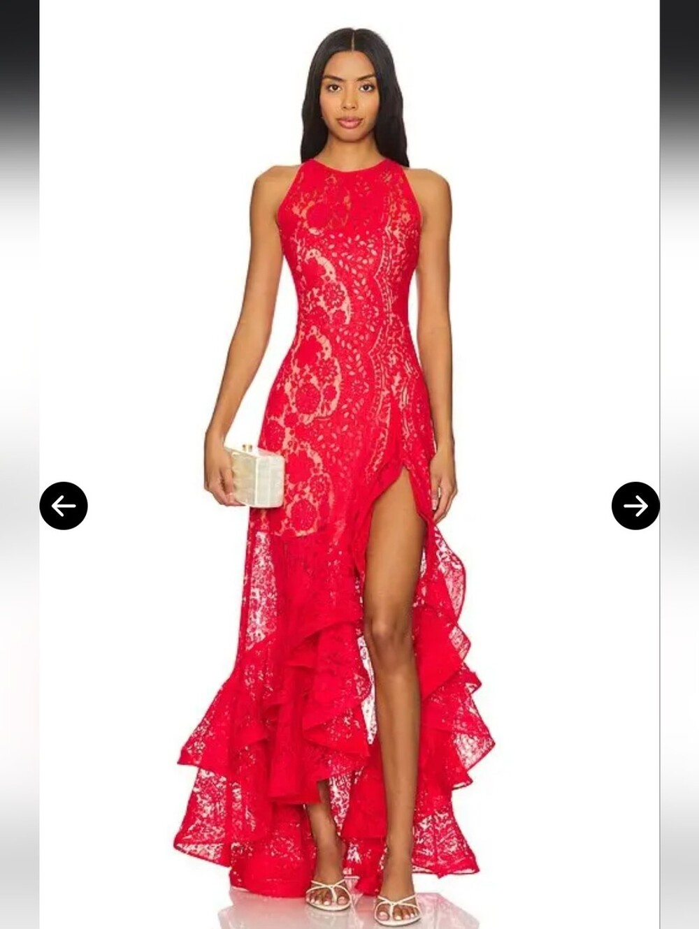 Bronx Banco Revolve Sicilia Midi Dress In Red L
